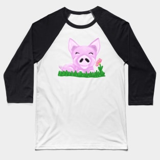 Cute piggy Baseball T-Shirt